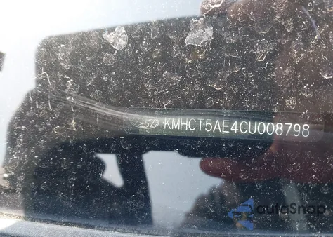 2012 Hyundai Accent Gls/Gs from USA, damaged, VIN KMHCT5AE4CU008798